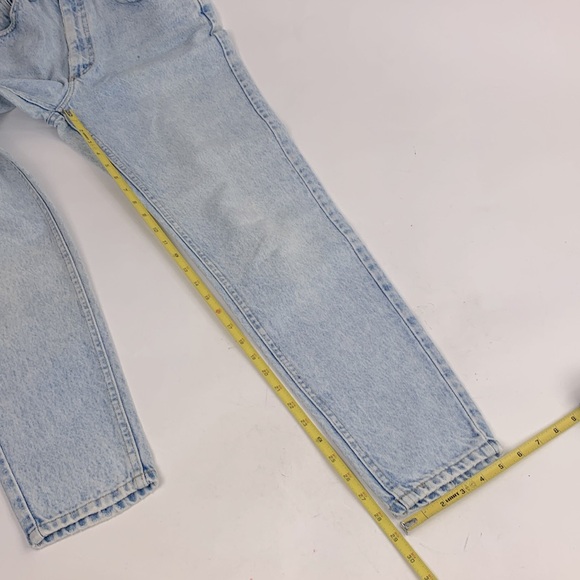 Vintage Lee Light wash denim tapered Jeans Size 7 medium Cotton Retro - Picture 14 of 16
